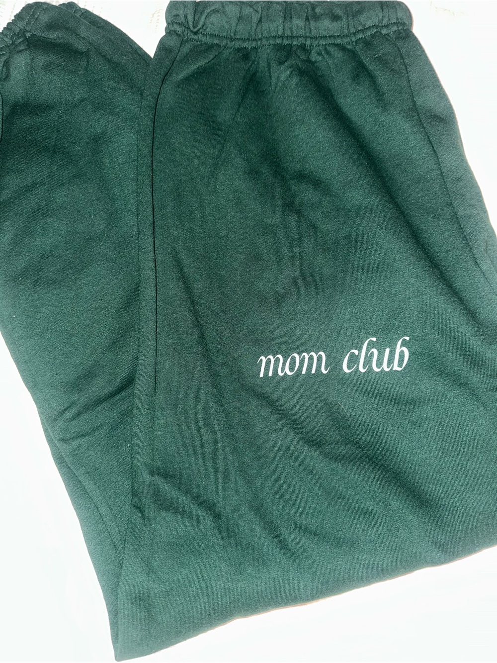 Slyfox Threads ‘Mom Club’ Green Sweatpants Women's Cozy Joggers - NWOT 2X